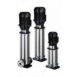 MÁY BƠM LY TÂM TRỤC ĐỨNG ĐA TẦNG CÁNH EBARA CÓ BUỒNG VÀ CÁNH BƠM BẰNG INOX (EVM)